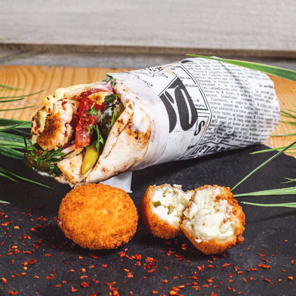 Shaorma bubble cheese